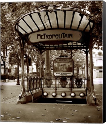 Framed Metropolitain (Paris) II Print