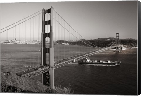 Framed Golden Gate Toned Print