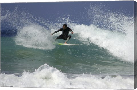 Framed Surfing 3 Print