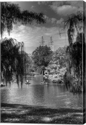 Framed Central Park Lake HDR 1 Print