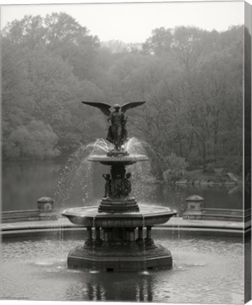 Framed Bathesda Fountain Small Print