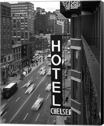 Framed Chelsea Black and White Print