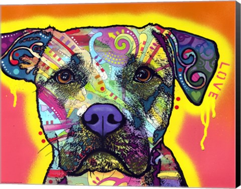 Framed Drip Love Print