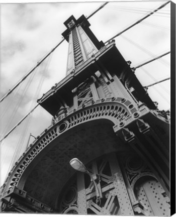 Framed Manhattan Bridge Detail Print