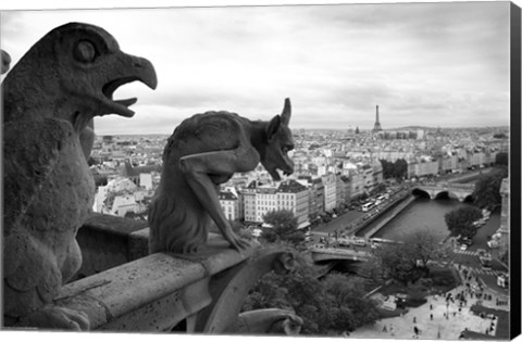 Framed Gargoyles Print