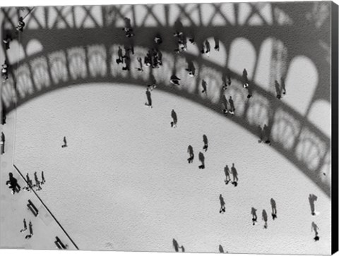 Framed Eiffel Shadows Print