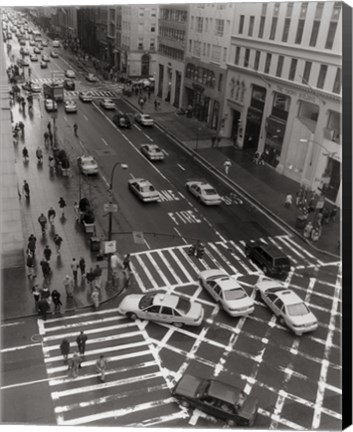 Framed Aerial View 5th Ave NYC Print