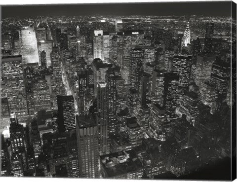 Framed Night Skyline Print