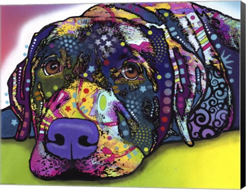 Framed Savvy Labrador Print