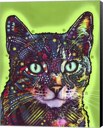 Framed Watchful Cat Print