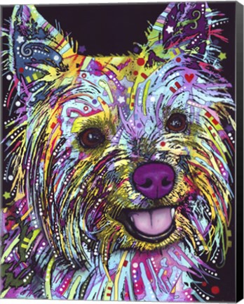 Framed Yorkie Print