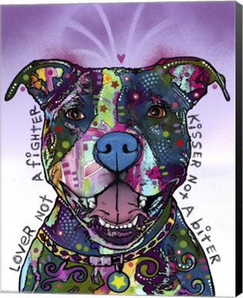 Framed Love Not a Fighter Print