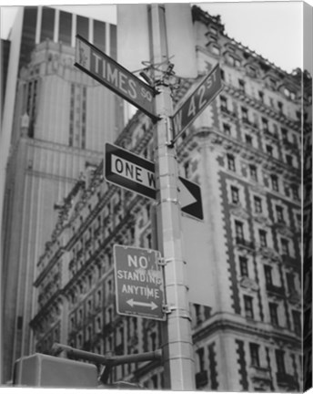 Framed Times Square and 42nd Street Print