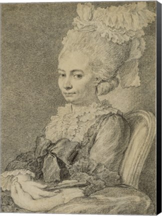 Framed Portrait of a Young Woman Print