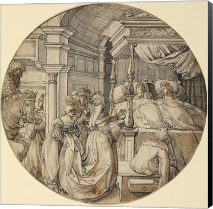 Framed Bridal Scene Print
