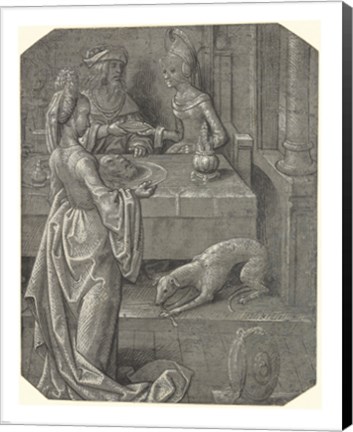 Framed Salome with the Head of John the Baptist Print