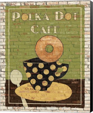 Framed Polka Dot Cafe Print