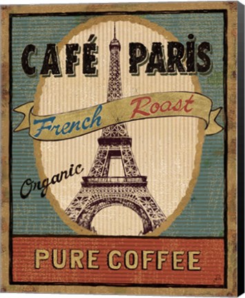 Framed Coffee Blend Label II Print