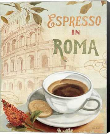 Framed Cafe in Europe III Print