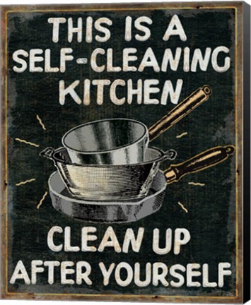 Framed Self Cleaning Kitchen Print