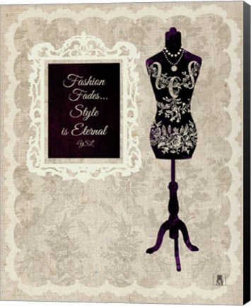 Framed Chic Dress Form II Print