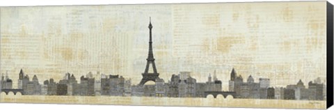 Framed Eiffel Skyline Print