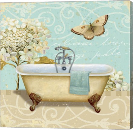 Framed Light Breeze Bath I Print