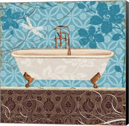 Framed Eco Motif Bath II Print