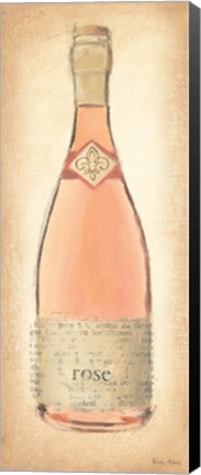 Framed Sparkling Rose Bottle Print