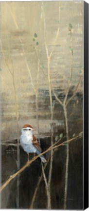 Framed Sparrows at Dusk I Print