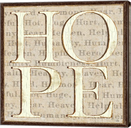 Framed H is for Hope Print