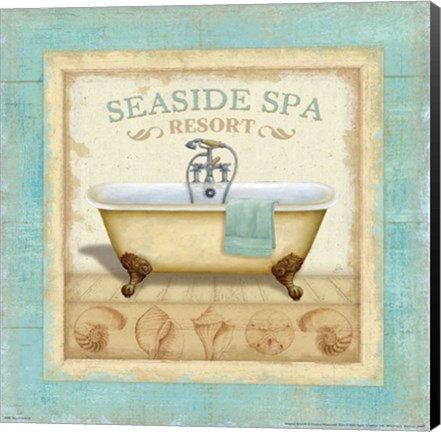 Framed Beach Hotel II Print