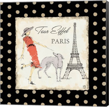 Framed Ladies in Paris II Print