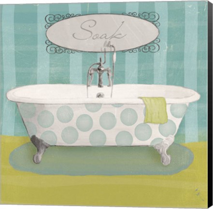 Framed Polka Tub II Print