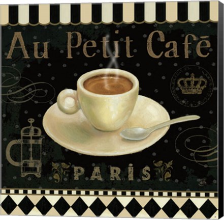 Framed Cafe Parisien II Print