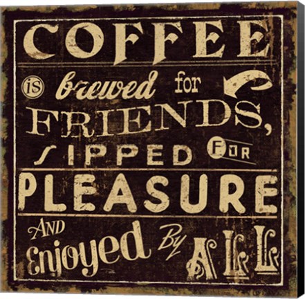 Framed Coffee Quote II Print