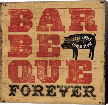 Framed Barbeque Forever Print