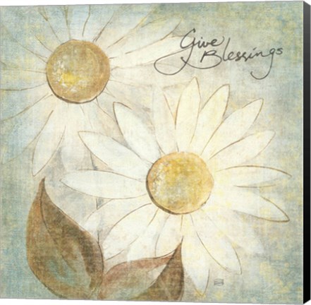 Framed Daisy Do IV - Give Blessings Print