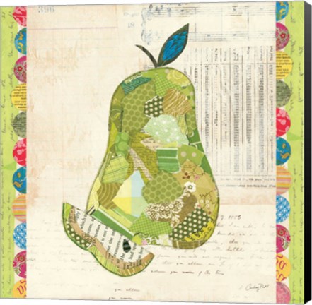 Framed Fruit Collage III - Pear - Print