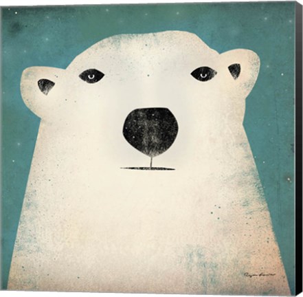 Framed Polar Bear Print