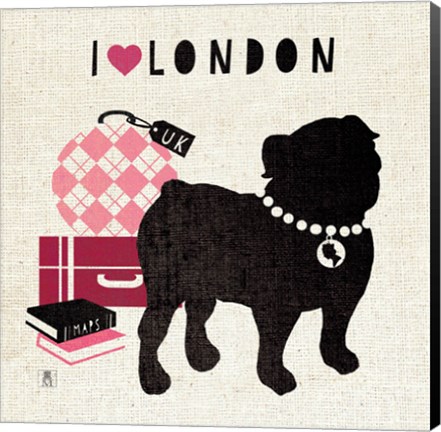 Framed London Pooch Print