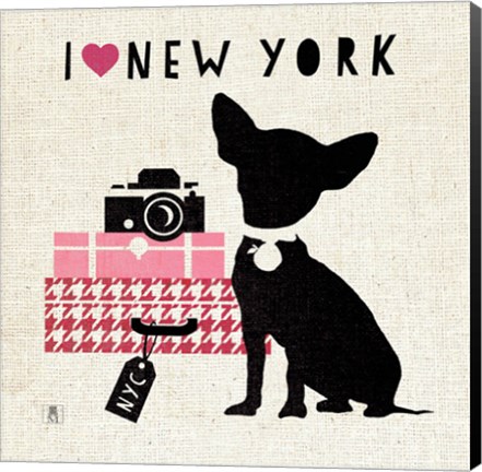 Framed NY Pooch Print