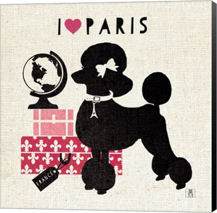 Framed Paris Pooch Print