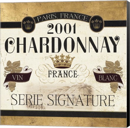 Framed Wine Labels II Print