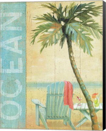 Framed Ocean Beach II Print