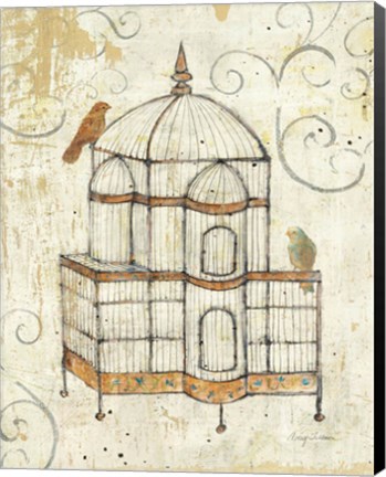 Framed Bird Cage I Print