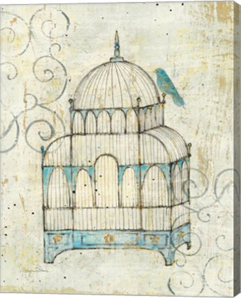 Framed Bird Cage II Print