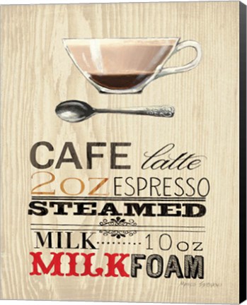 Framed Cafe Latte Print