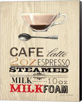 Framed Cafe Latte Print