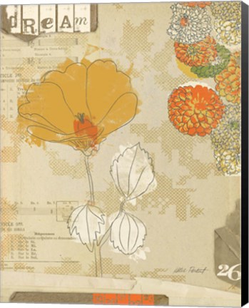 Framed Collaged Botanicals II Print